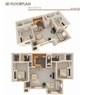 2 Bed 2 Bath Bumpout with Fireplace