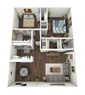 2 Bedroom 1.5 Bath