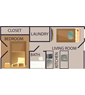 1 Bed - 1 Bath