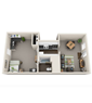1 BEDROOM 1 BATH
