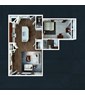 1 Bedroom/1.5 Bath Apartment