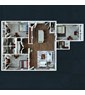 3 Bedroom/3.5 Bath Apartment