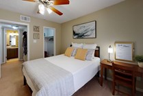 Carpet in Bedrooms | Spacious Bedroom | Raiders Walk | Student Apartments Lubbock