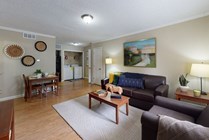 Spacious Living Room | Raiders Walk | Student Apartments Lubbock