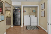 Enjoy the Convenience of a Full-Size Washer and Dryer in Every Apartment at Raiders Walk