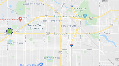 map of Lubbock apartments 