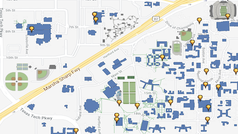 Map of TTU 